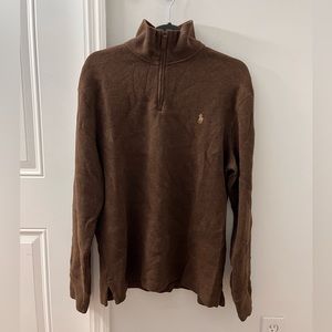 Polo Ralph Lauren Half Zip Sweater Brown
